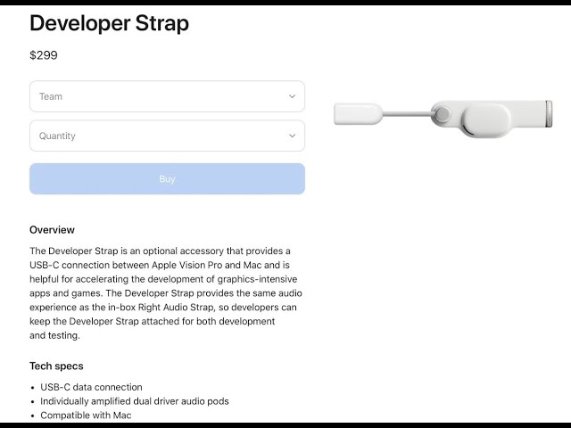Vision Pro USB-C Developer Strap Available to Some, Let's Talk Use Cases, Cost, & Early Dev Reports