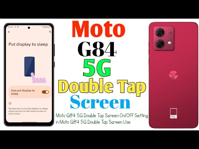 How To Moto G84 5G Double Tap Screen Lock🔐(Uzzol Technology)