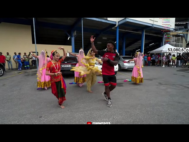 iShowSpeed Joins A Traditional Indian Dance In Trinidad 😳🇮🇳