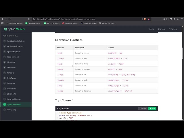 Statement, input and output