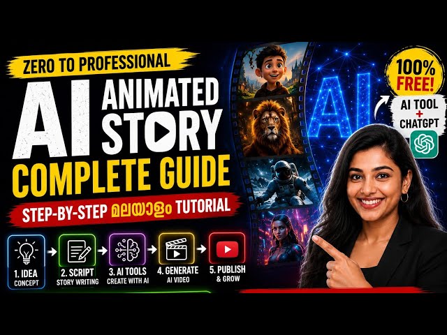 AI Video Creation Complete Course Malayalam | Zero to Professional | Free AI Tools for YouTube 