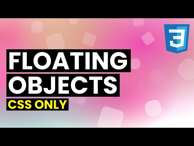 Simple CSS Only Animated Background | Infinitely Floating Cubes Turning into Disappearing Circles
