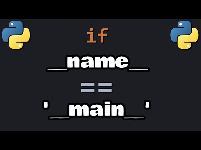 if __name__ == '__main__' for Python beginners 📥