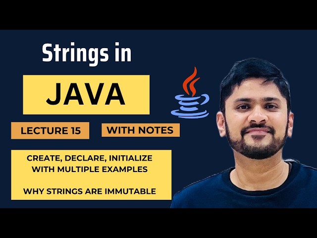 Strings in Java | Create Declare Intialize| Immutable | Java Tutorial for Beginners | Amit Thinks