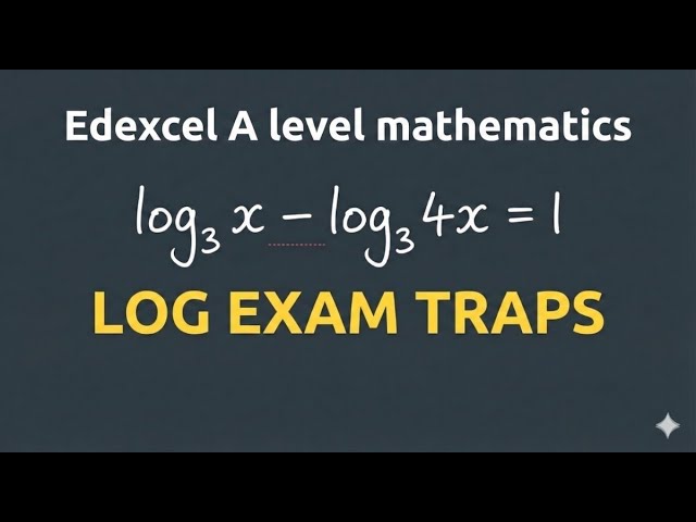 Edexcel A Level 9MA0 | Logarithms & Exponentials Exam Tricks | Previous year Questions