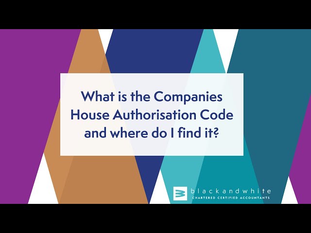 What is the Companies House Authorisation Code and where do I find it?