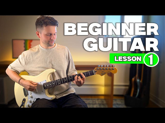 Your FIRST Electric Guitar Lesson | Easy Beginner Lesson