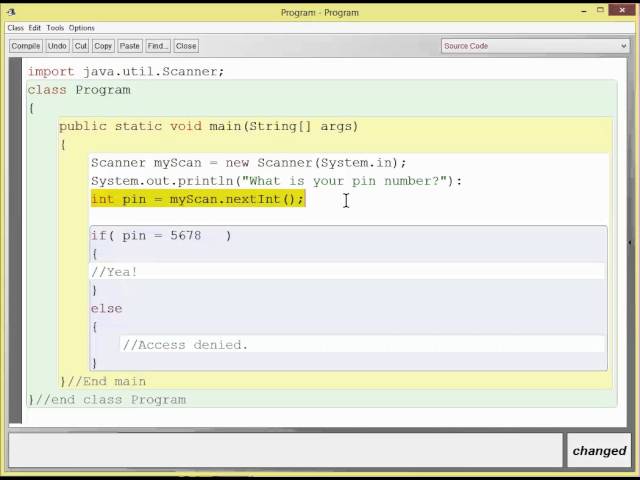 Java Comparison Operators in BlueJ American Accent