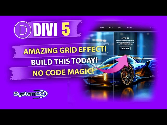 Divi 5 Interactive Module Grid Tutorial (No Code) | Create Amazing Hover Effects