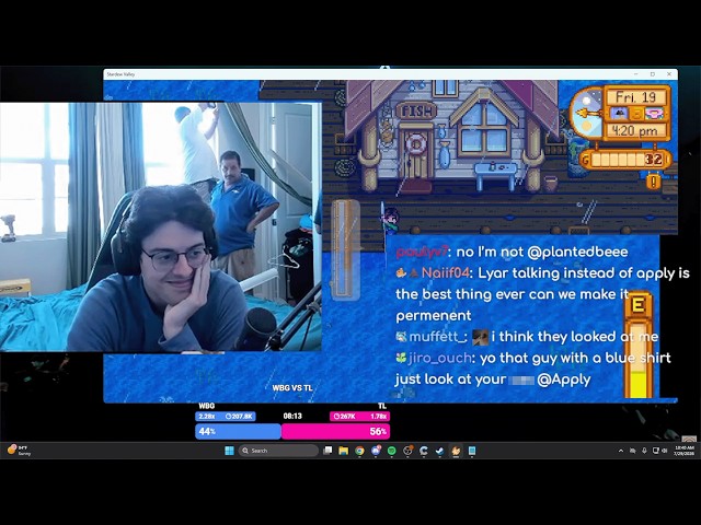 Apply has visitors during stream
