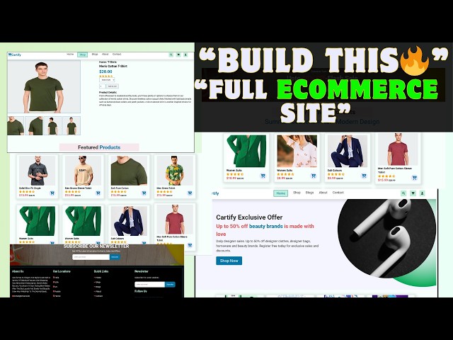 “Build a Complete Responsive Ecommerce Website (HTML CSS JS) | Full Course 🔥”