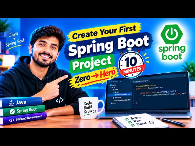 Create & Run Your First Spring Boot Project in 10 Minutes🔥❤️ | Spring Boot Tutorial for Beginners🚀.