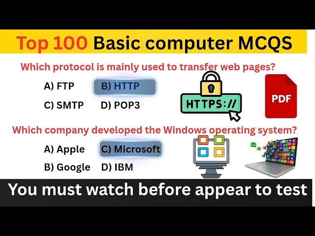 100 Basic Computer MCQs | Most Important Computer Quiz 2026 | KPPSC | FPSC | ETEA | PPSC | NTS