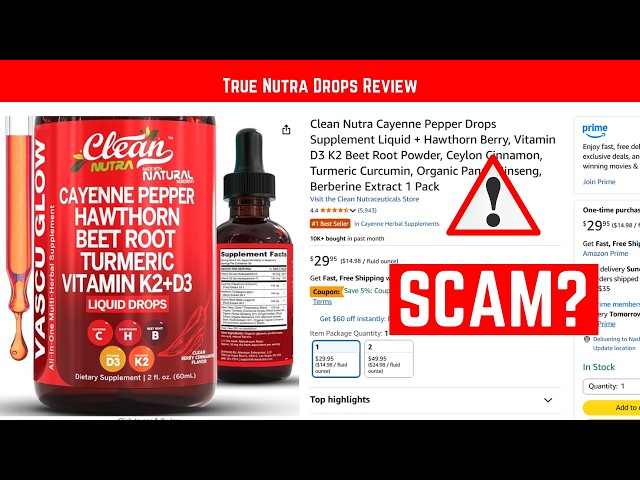 Reseña de True Nutra Drops 2026 - ¡ADVERTENCIA! ¿ESTAFA o LEGÍTIMO?