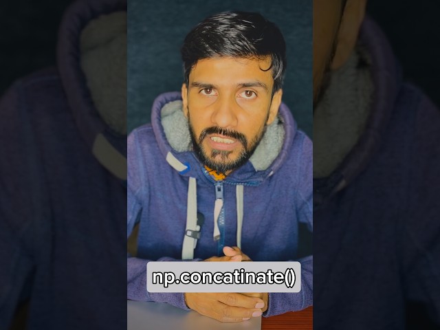 Numpy concatenate function explained in 30 seconds #coding #numpy #education #programming #viral