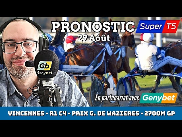 🔴 Quinté / Super Top 5 Forecast Saturday, August 29, 2026. Vincennes 🔴 Prix Gaston de Wazières