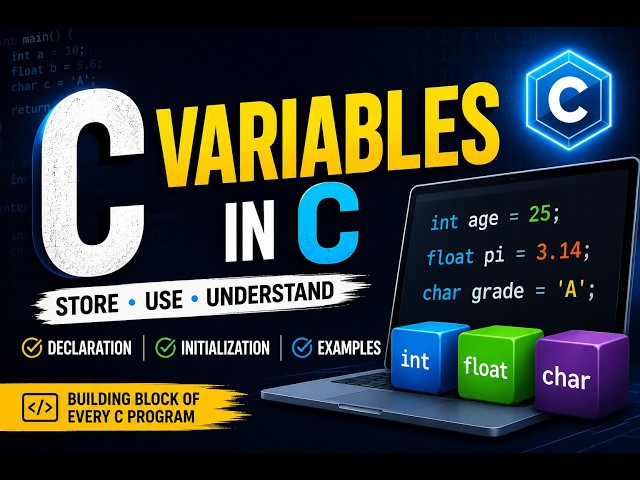 #03: Variables in C Programming | Declaration, Initialization & Examples