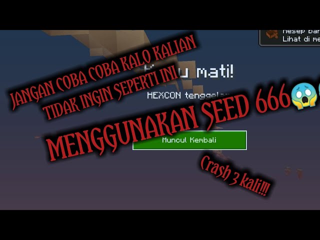 mencoba bermain Minecraft di jam 3pagi sampe Crash 3 kali😱😱😱