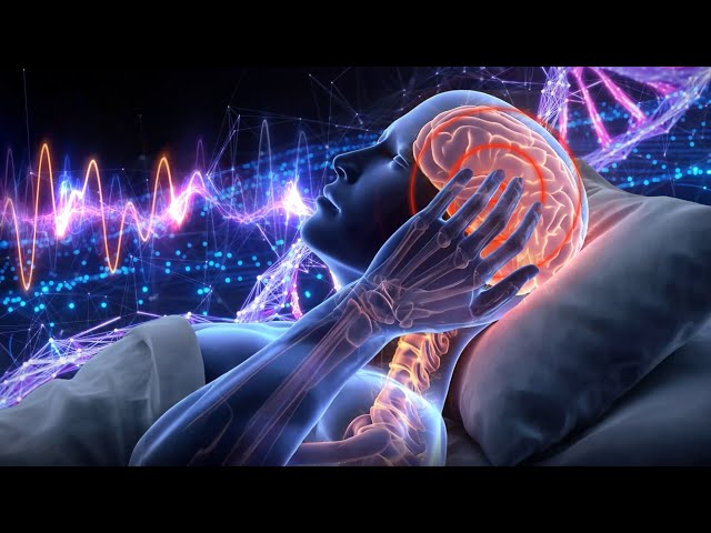 Brain Massage While You Sleep, Melatonin Release, Stop Overthinking, Worry & Stress - 528Hz