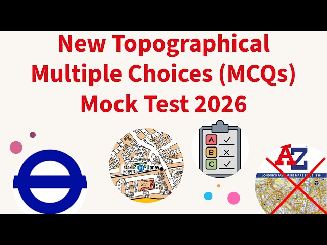 NEW TfL Topographical MCQs 2026 | New Exam Format | Topographical MCQ mock test | London PCO Uber 