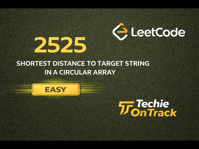 👉 2515. Shortest Distance to Target String in a Circular Array | POTD 15 April 2026 | C++ | Leetcode