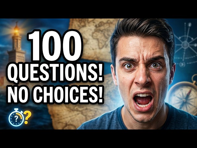 100 General Knowledge Quiz Questions (No Multiple Choice!) | How Many Can YOU Get Right?