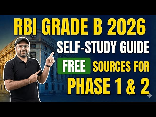 RBI Grade B Free Resources & Study Material | How to Prepare RBI Grade B Exam | Crack RBI Grade B