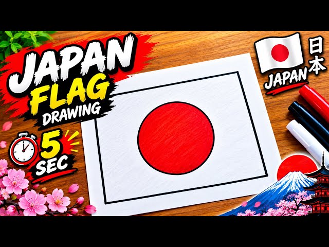 Drawing Japan in 5 seconds 