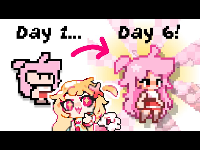 How to IMPROVE your Character in 6 DAYS (Pixel Art BEGINNERS)