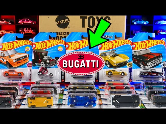 Unboxing 2026 Hot Wheels L Case | 4 New Models + Bugatti
