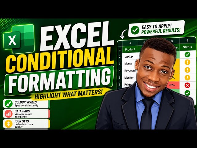 EXCEL CONDITIONAL FORMATTING GRADE 11 AND 12 CAT 