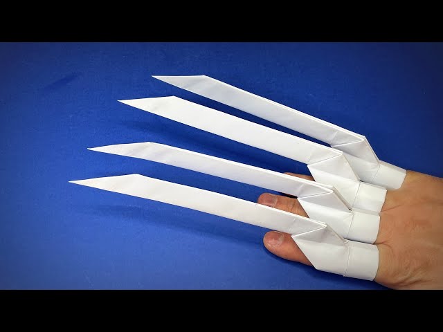 How to make Paper Claws | How to make claws like Wolverine from X-Men