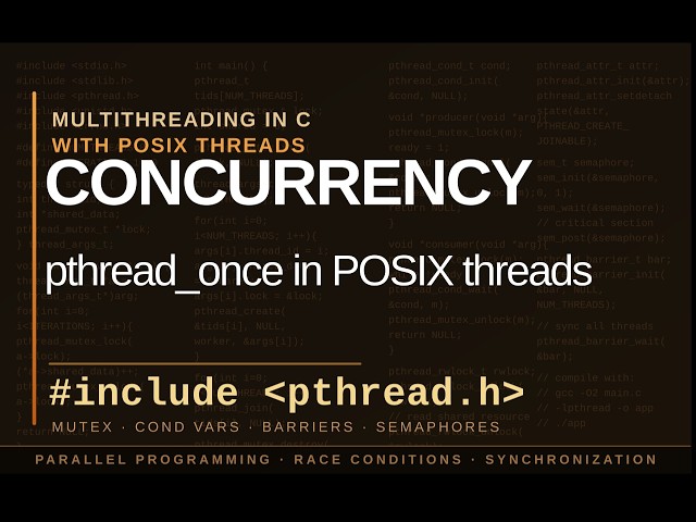 pthread once in POSIX threads