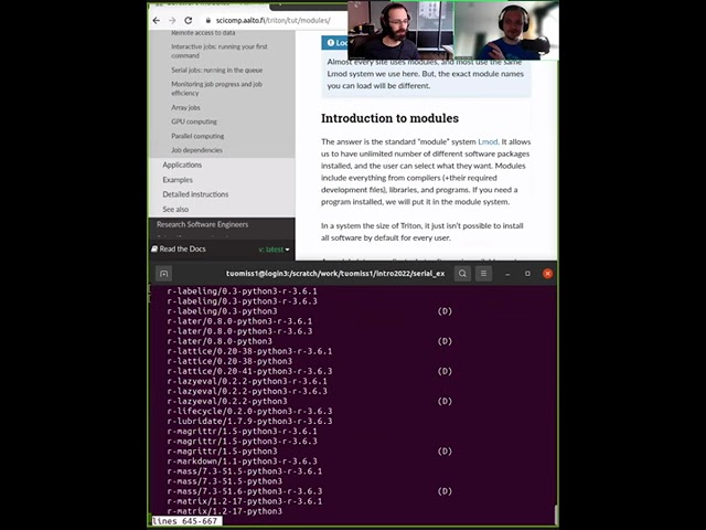 2.8 Software modules - Getting started with scientific computing/HPC (winter 2022)