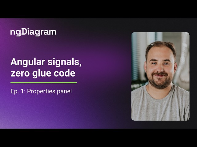 Angular signals, zero glue code | ngDiagram Ep. 2: Properties panel