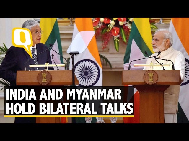 The Quint: PM Modi Holds Bilateral Talks With Myanmarese President Htin Kyaw