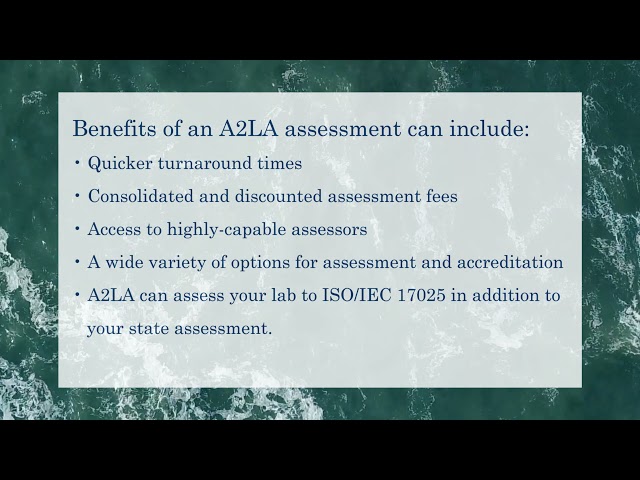 A2LA State Assessment Video