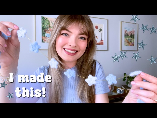 HOW I MADE THIS STAR GARLAND ⭐️ Needle Felting DIY Beginner-Friendly!