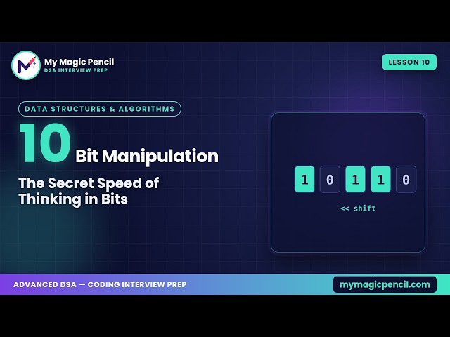 The Secret Speed of Thinking in Bits | Bit Manipulation | DSA #10