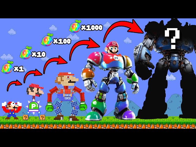 EVOLUTION Of Mario Robot: Every Seed MARIO BECOMES ROBOT Growing Up | POWER-UP MARIO