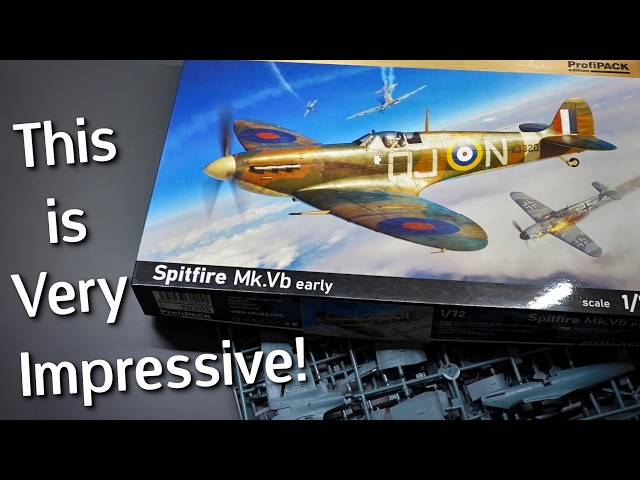 Incredible Detail & Value! Eduard Spitfire Mk.Vb Early Model Kit in 1/72 Scale - Unboxing Review