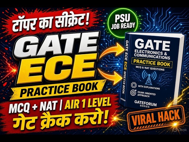 GATE Electronics-ECE Practice Book 2027-28 | 100+ GATE-Level Questions Per Subject | Best GATE-Book