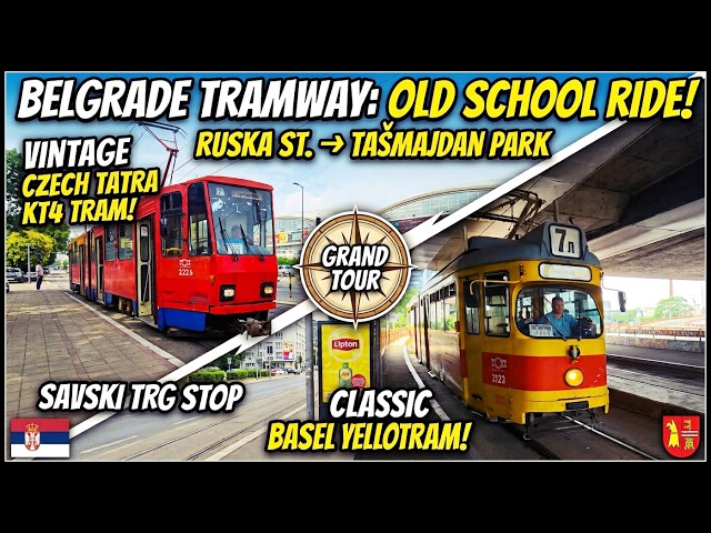 Vintage Trams in Belgrade🚋 Ex-Basel Swiss Trams & Tatra KT4 🇷🇸