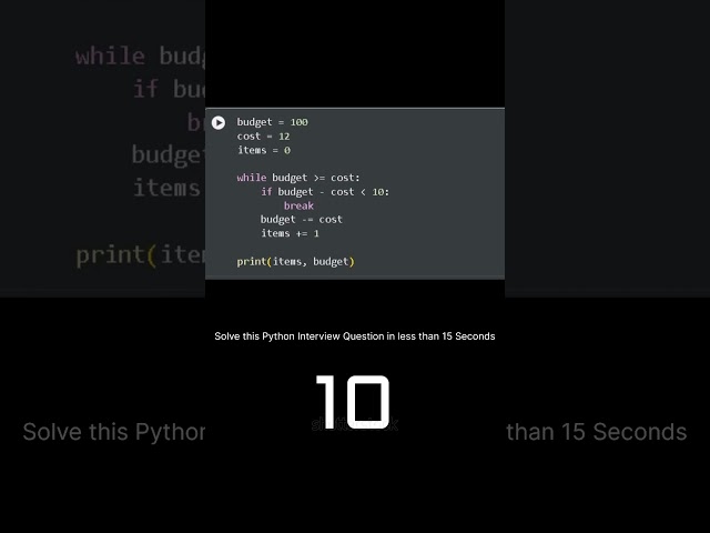 Python interview question #cr7 #python #cr7fans #coding #freshers #interview #code#programming#viral