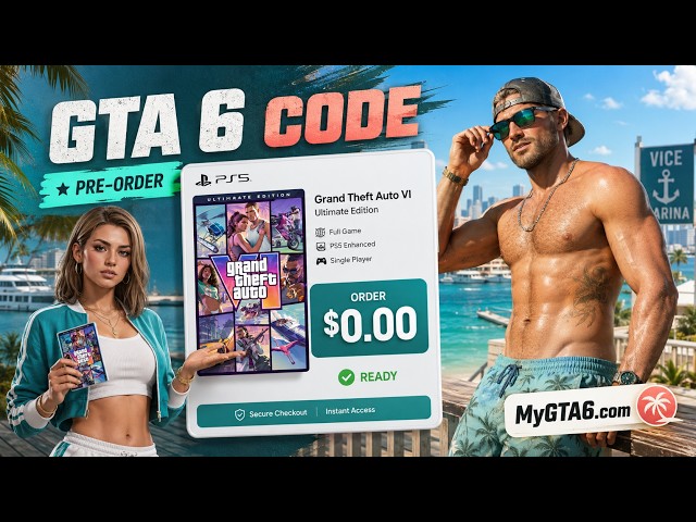 Free GTA 6 Redeem Codes for PS5 & Xbox 🎮 How to Get FREE GTA VI 🔑