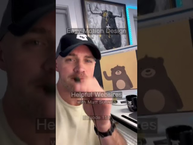 Motion Design Made Easy 🏃‍♂️🎨  Helpful Websites: Ep 115 #animation #design #marketing