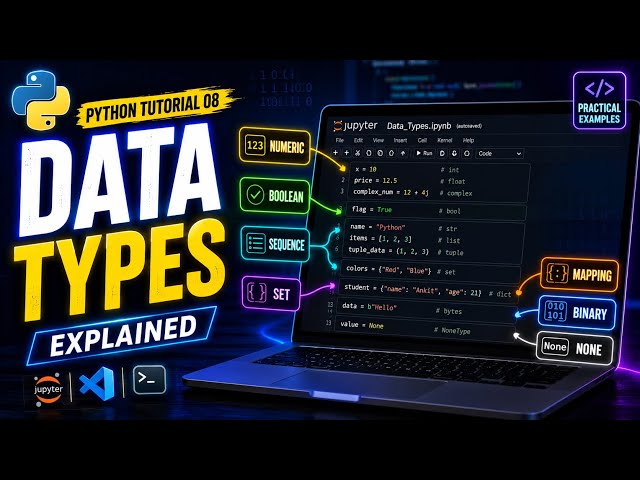 Python Tutorial 08 | Data Types Explained
