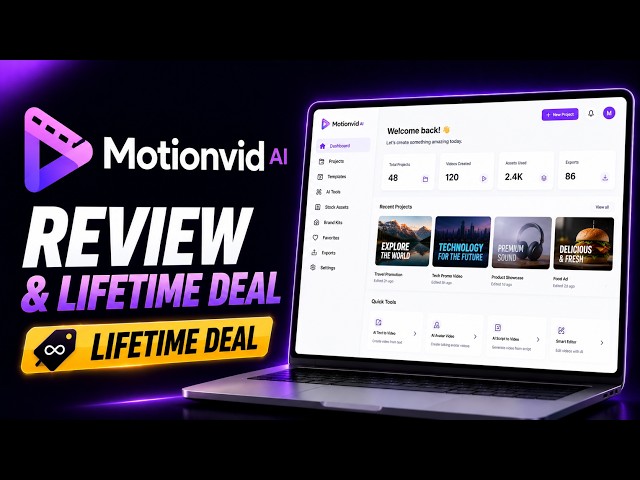 Create AI Motion Graphics & Explainer Videos from Text Prompts – Motionvid AI Lifetime Deal 2026