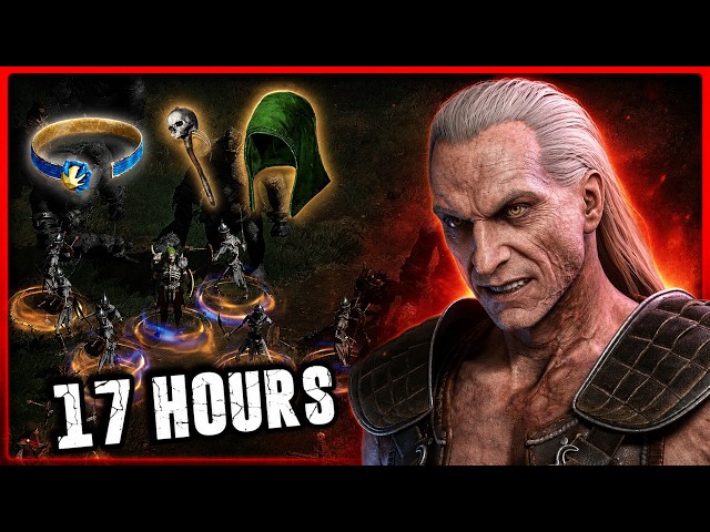 17 hours Summon Necromancer Farming, Drop Highlights - Diablo 2 Resurrected