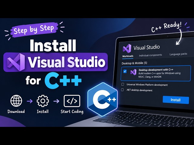 Programming Fundamentals Week 2 | Install Visual Studio 2026 for C++ | Lecture 1